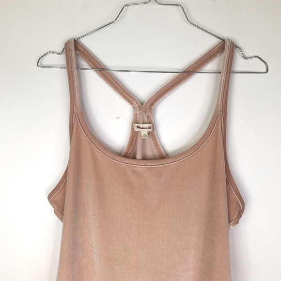 NEW Madewell Velvet Racerback Bodysuit - Picture 6 of 8